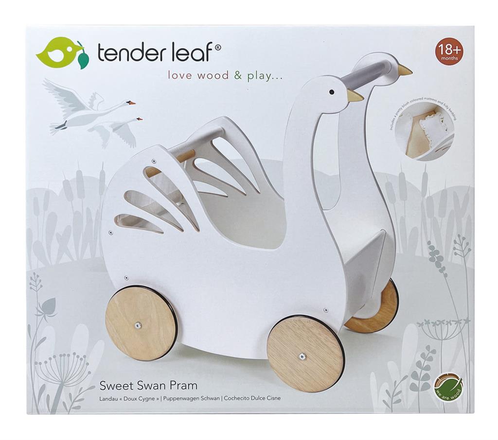 Poppenwagen - Sweet Swan, Tender Leaf