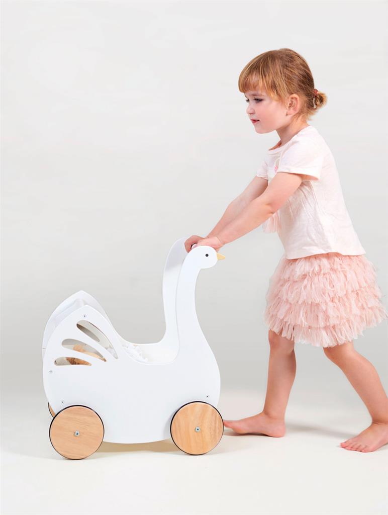 Poppenwagen - Sweet Swan, Tender Leaf