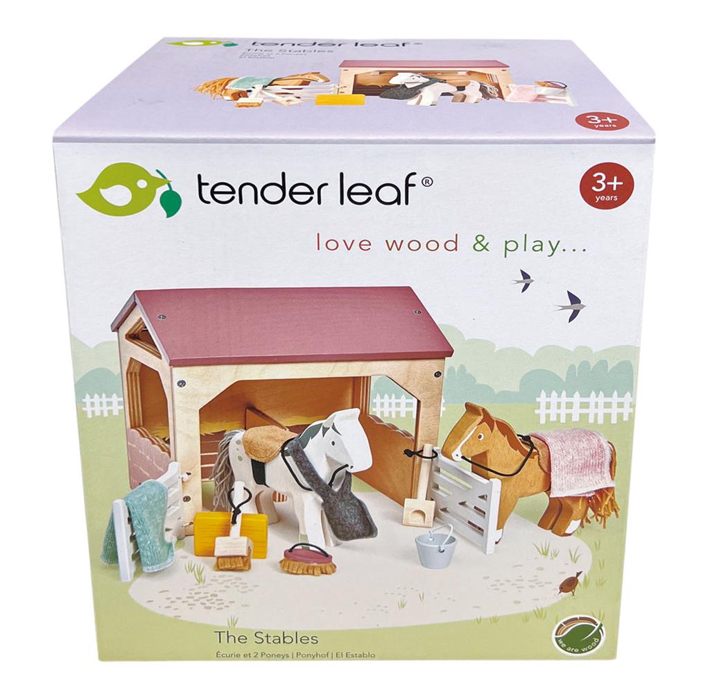 Huisdierenset Stal Met Pony's, Tender Leaf