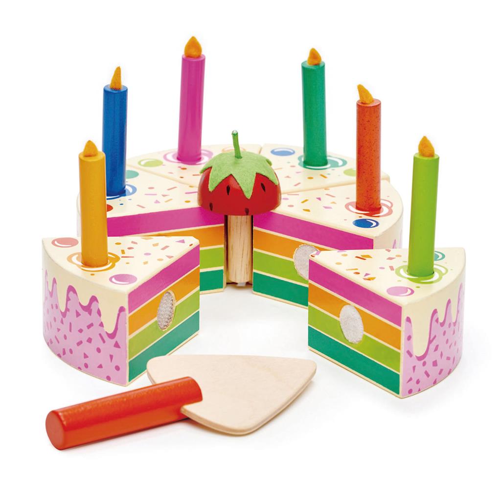 Verjaardagscake Regenboog, Tender Leaf
