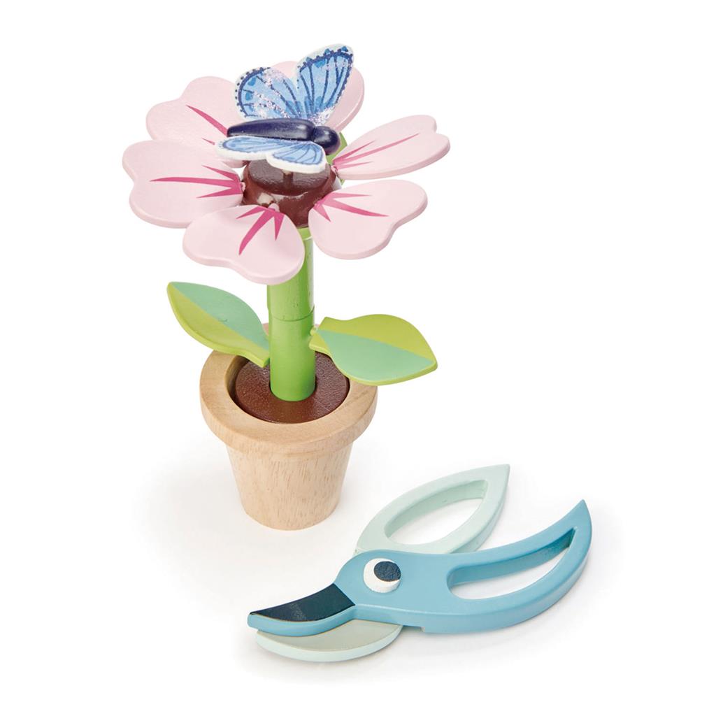 Set Bloempot Met Bloem-Vlinder, Tender Leaf