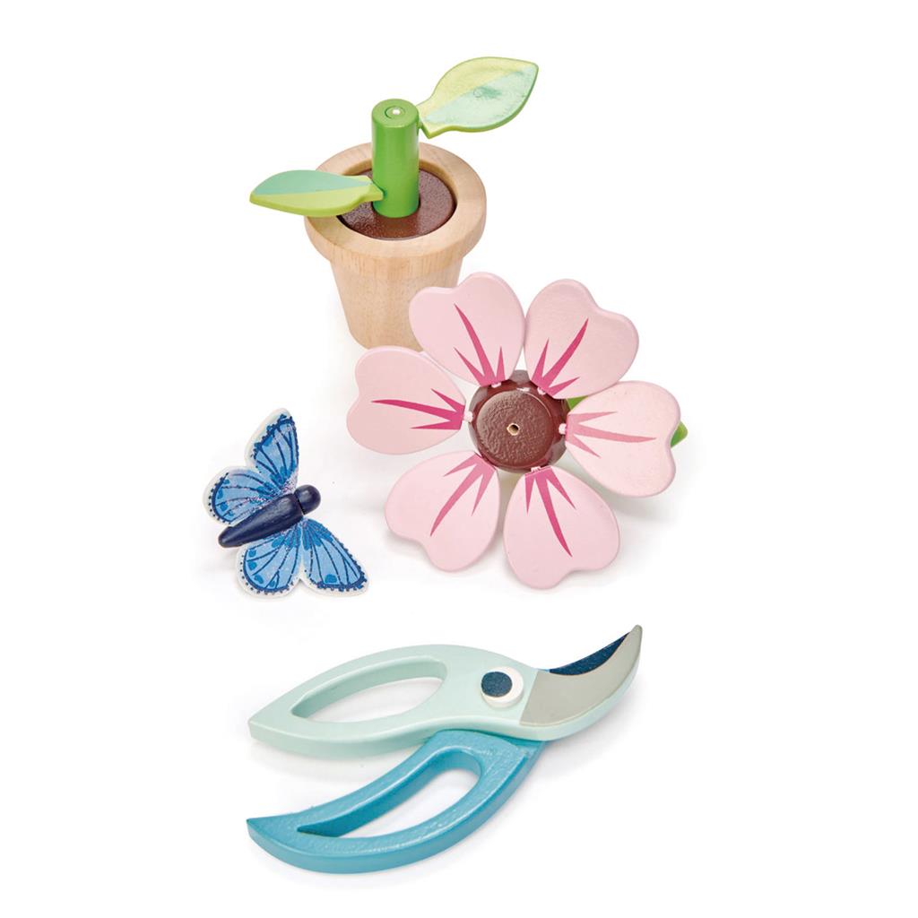 Set Bloempot Met Bloem-Vlinder, Tender Leaf