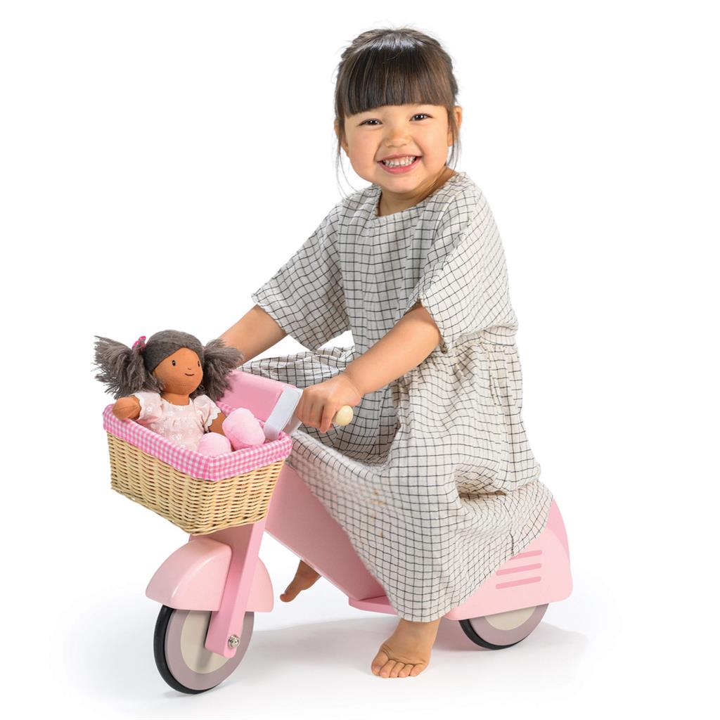 Ride-On Scooter Met Mandje, Tender Leaf