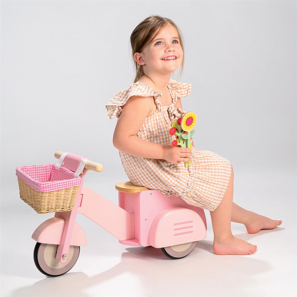 Ride-On Scooter Met Mandje, Tender Leaf