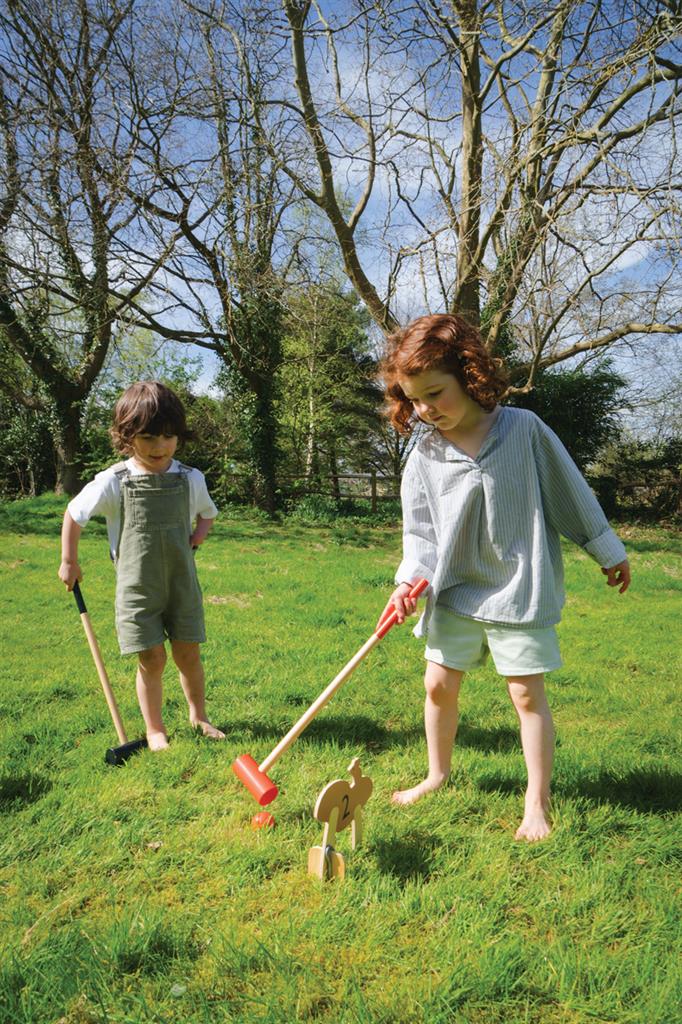 Croquet Set Woud, Tender Leaf