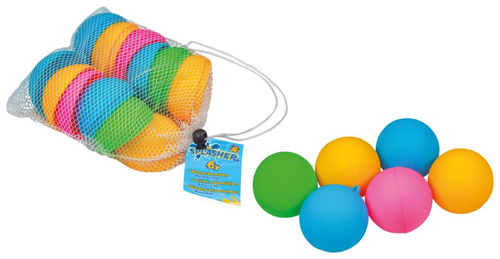 Water Splashers - 6 Waterbommen, Pustefix