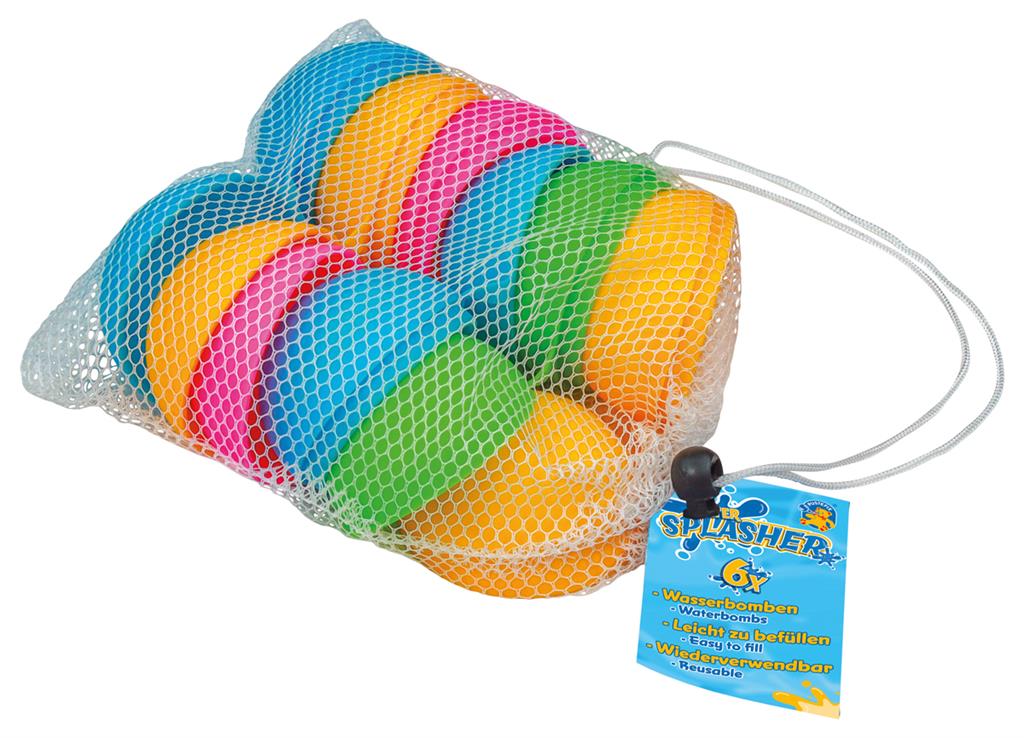 Water Splashers - 6 Waterbommen, Pustefix