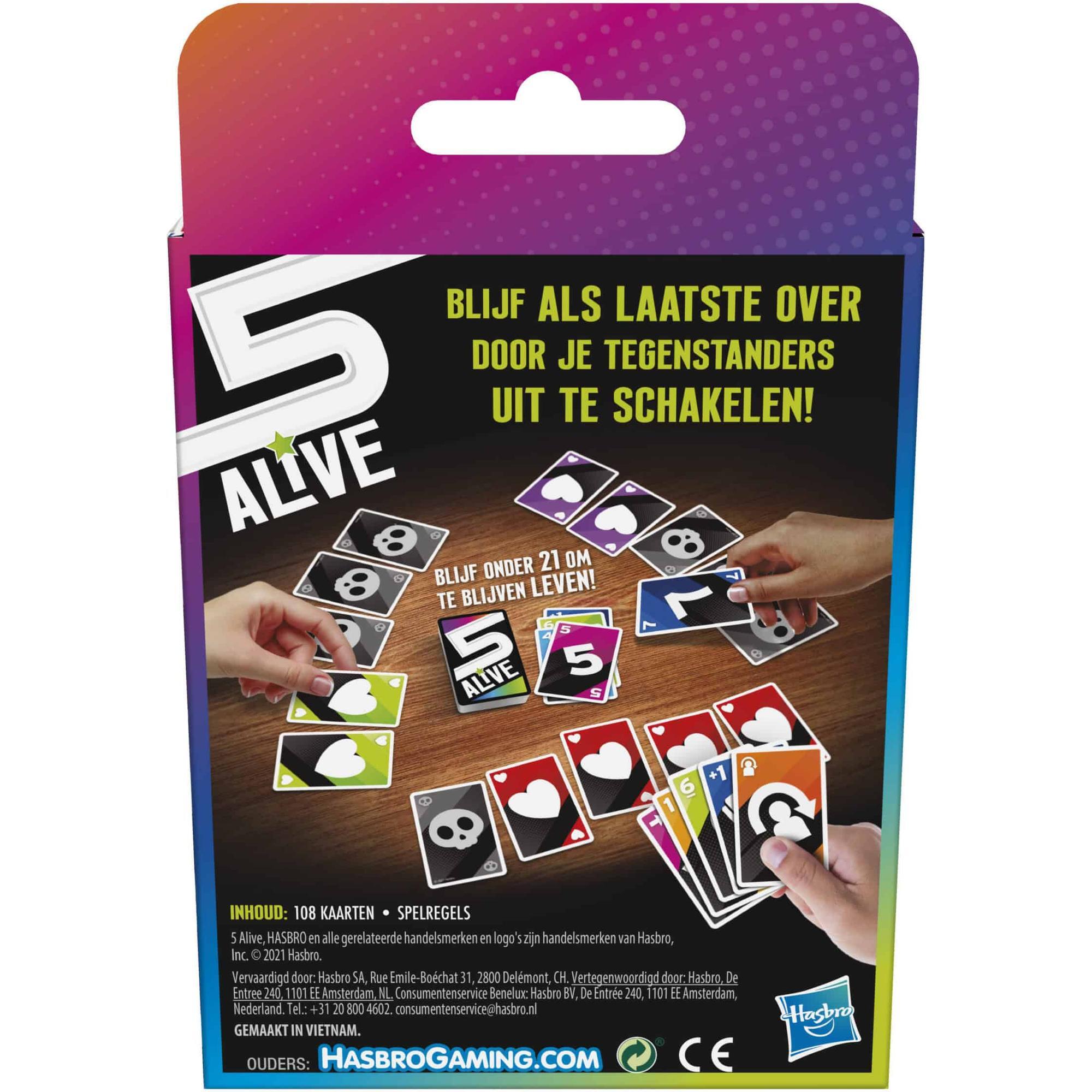 5 Alive Kaartspel, Hasbro