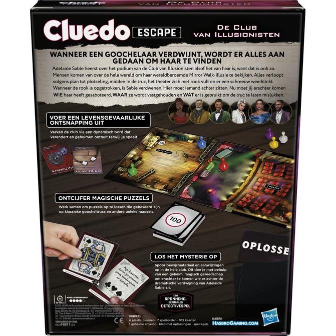 Cluedo Escape The Illusionist Club, Hasbro