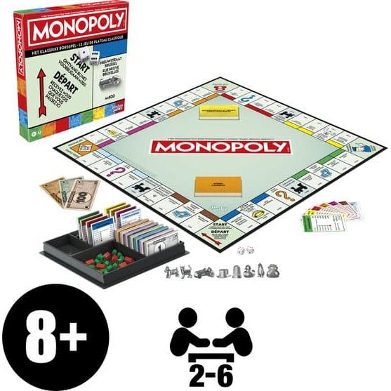 Monopoly Classic Refresh (Belgium bilingual), Hasbro