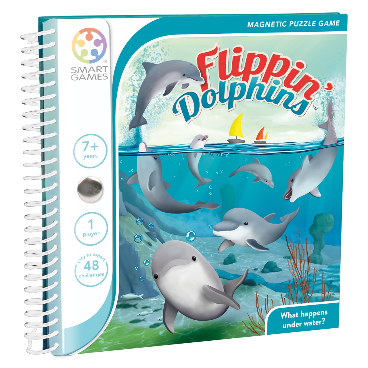 Flippin' Dolphins Magnetisch Reisspel, Smart Games