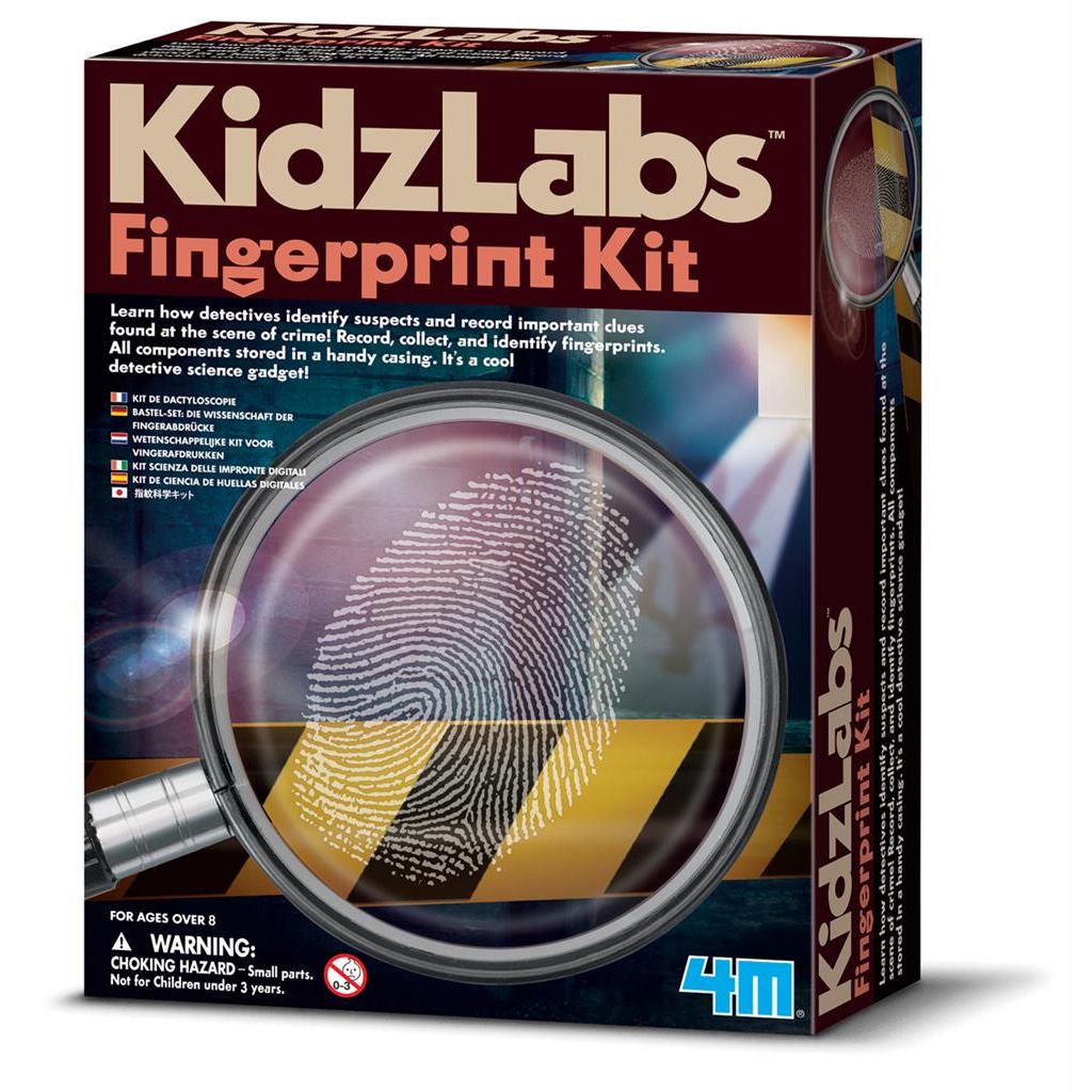 Spy Science - Vingerafdruk Set - EN Versie, 4M