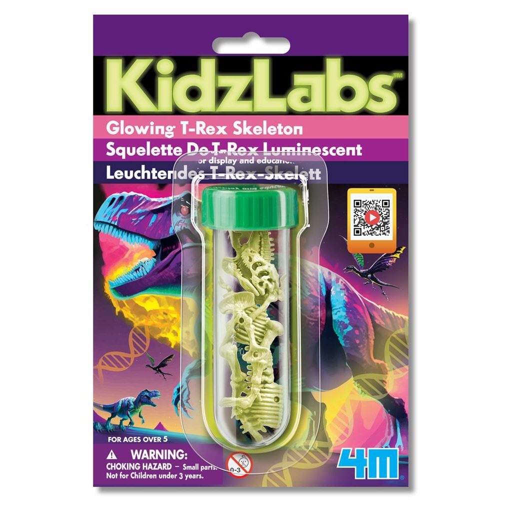 T-Rex Skelet Glow In The Dark, 4M