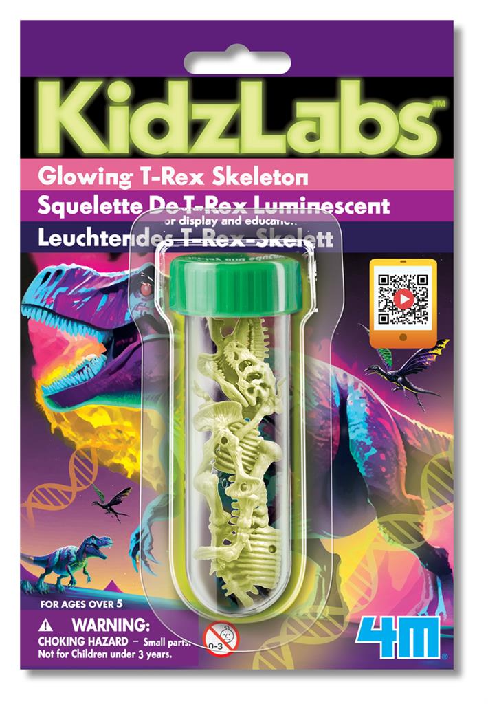 T-Rex Skelet Glow In The Dark, 4M