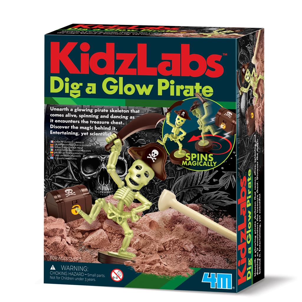 Opgraafkit Lichtgevende Piraat, 4M