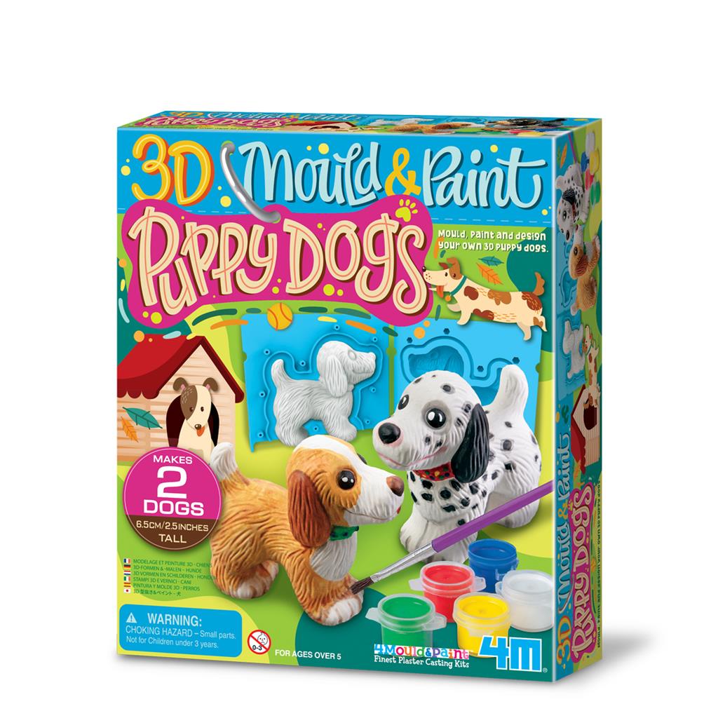 Gieten En Verven 3D Puppy Honden, 4M