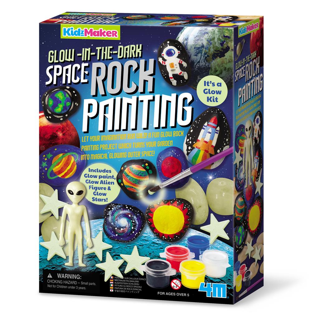 Rock Painting - Ruimte Glow In The Dark, 4M