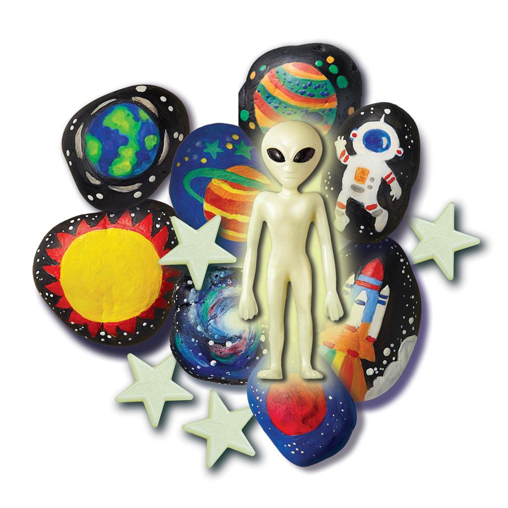 Rock Painting - Ruimte Glow In The Dark, 4M