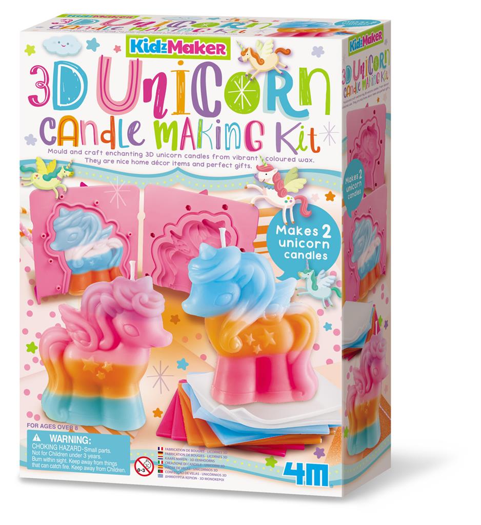 Kaarsen Maken - 3D Eenhoorn, 4M