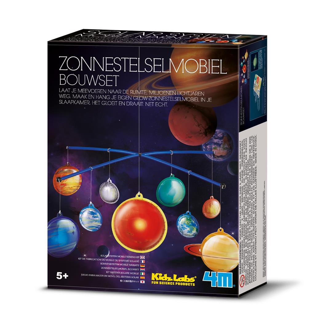 Bouwset Zonnestelselmobiel, 4M