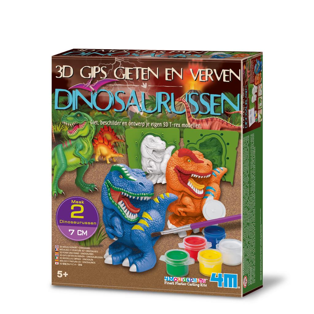 Gieten En Verven 3D Dino, 4M