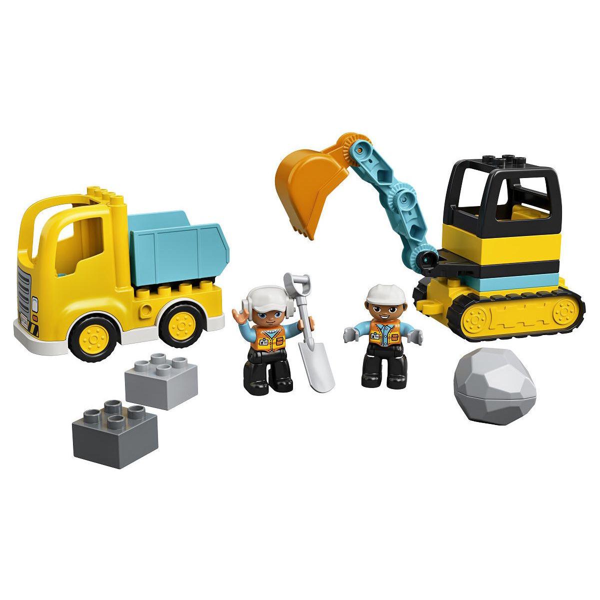 DUPLO Truck en Graafmachine met rupsbanden