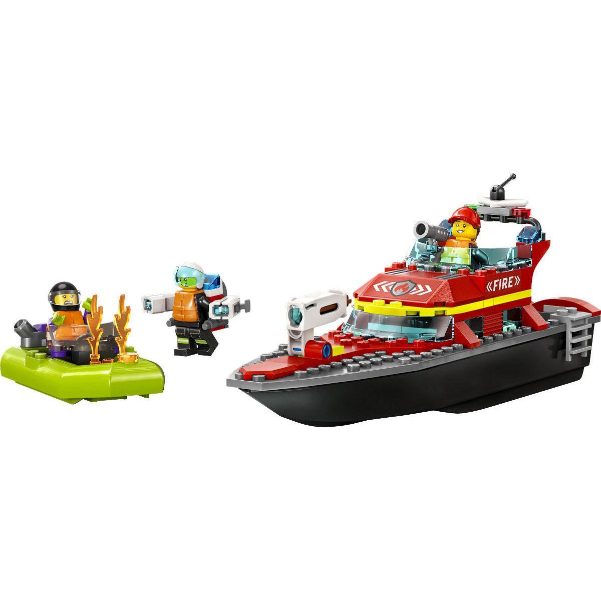 LEGO City Brandweer Reddingsboot Brand