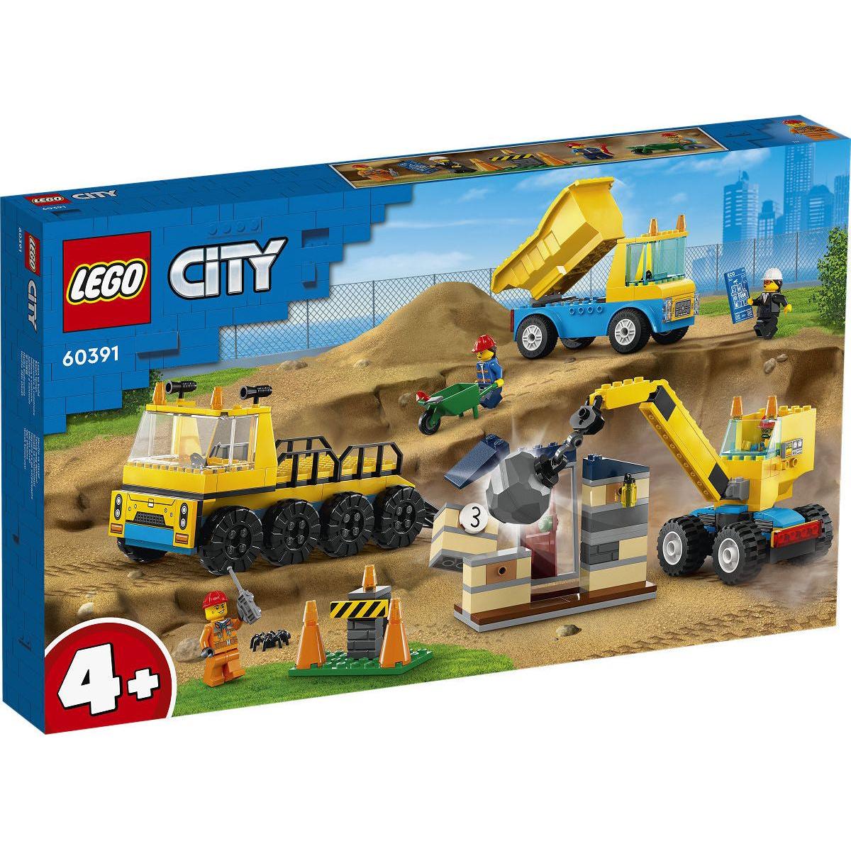 LEGO City Voertuigen Kiepwagen, bouwtruck en sloopkraan