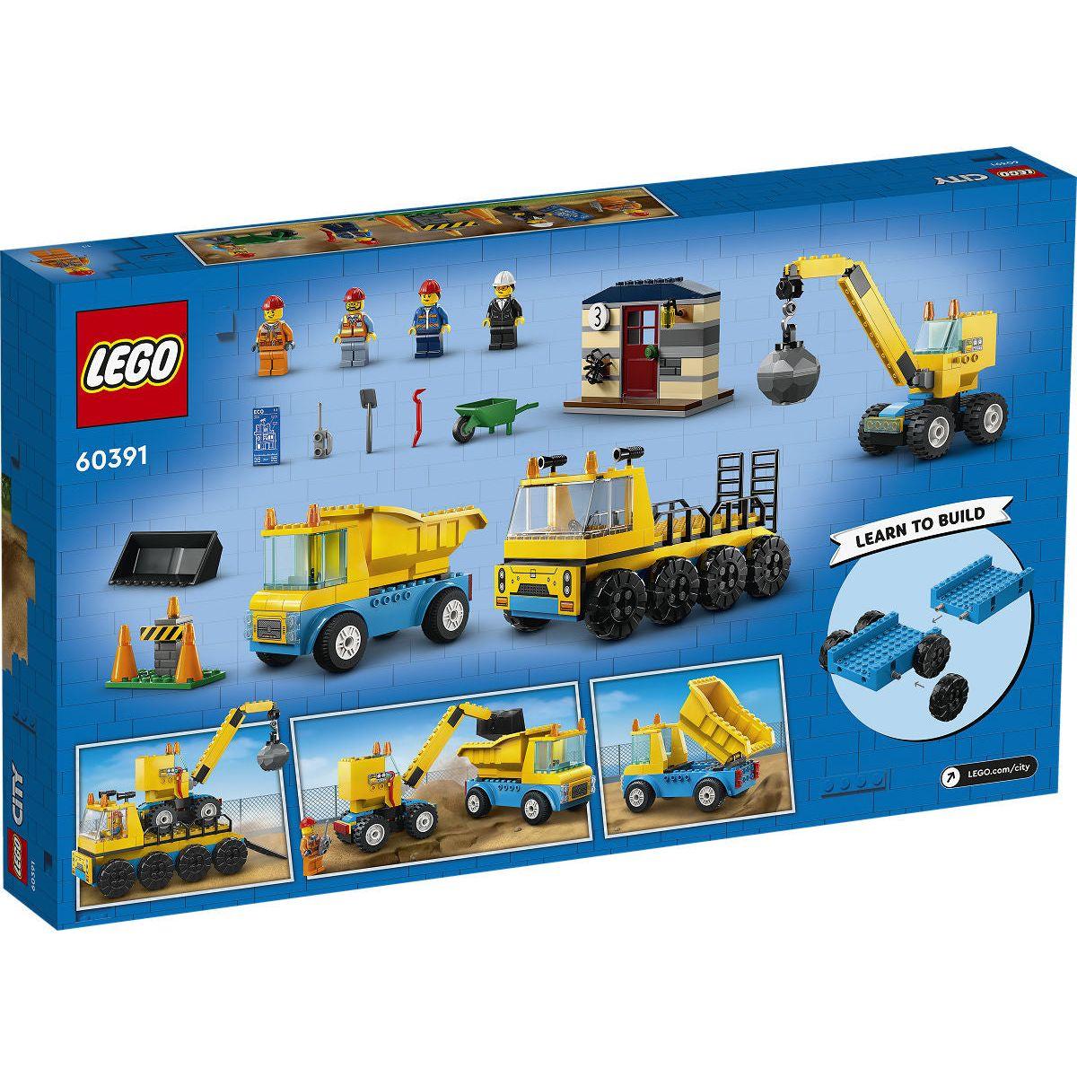 LEGO City Voertuigen Kiepwagen, bouwtruck en sloopkraan
