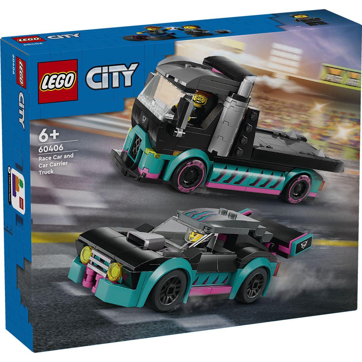 LEGO City voertuigen Raceauto en transporttruck