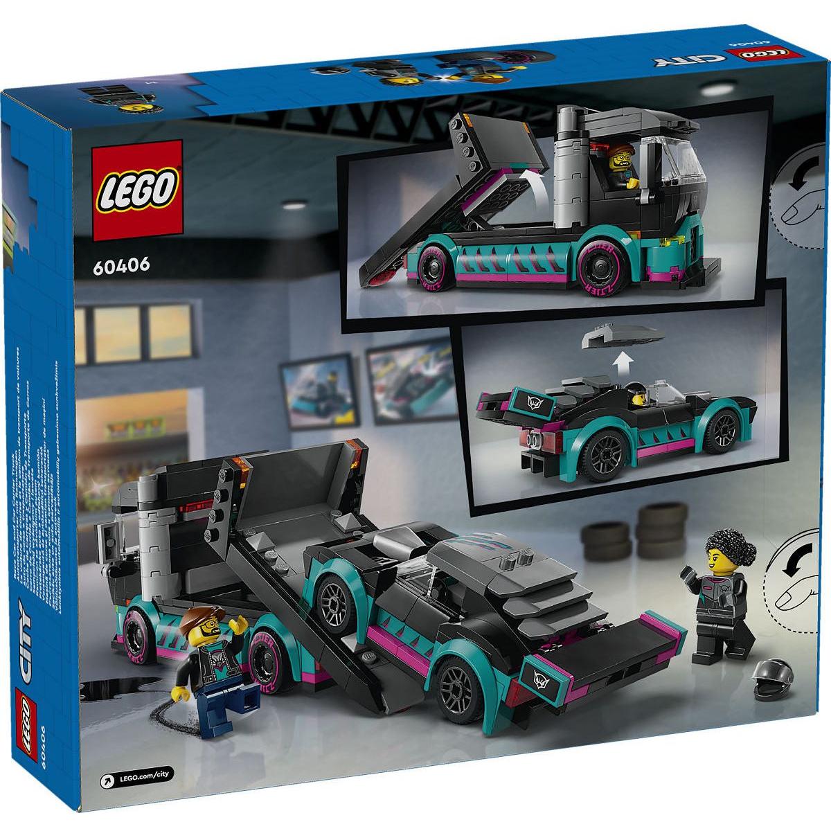 LEGO City voertuigen Raceauto en transporttruck