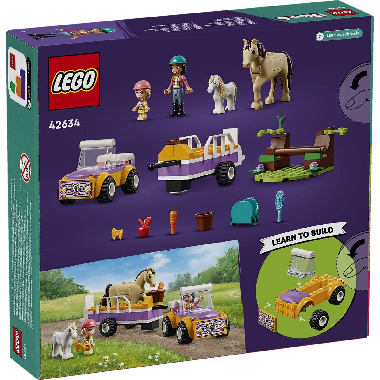 LEGO Friends Paard en pony aanhangwagen