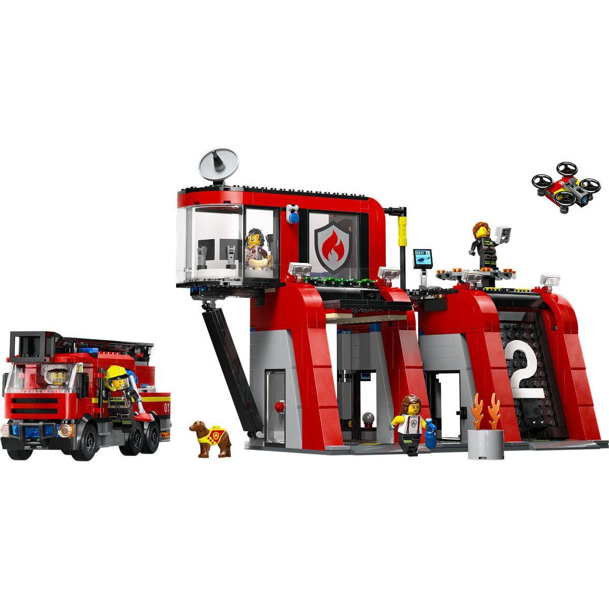 LEGO City Brandweer Brandweerkazerne en brandweerauto