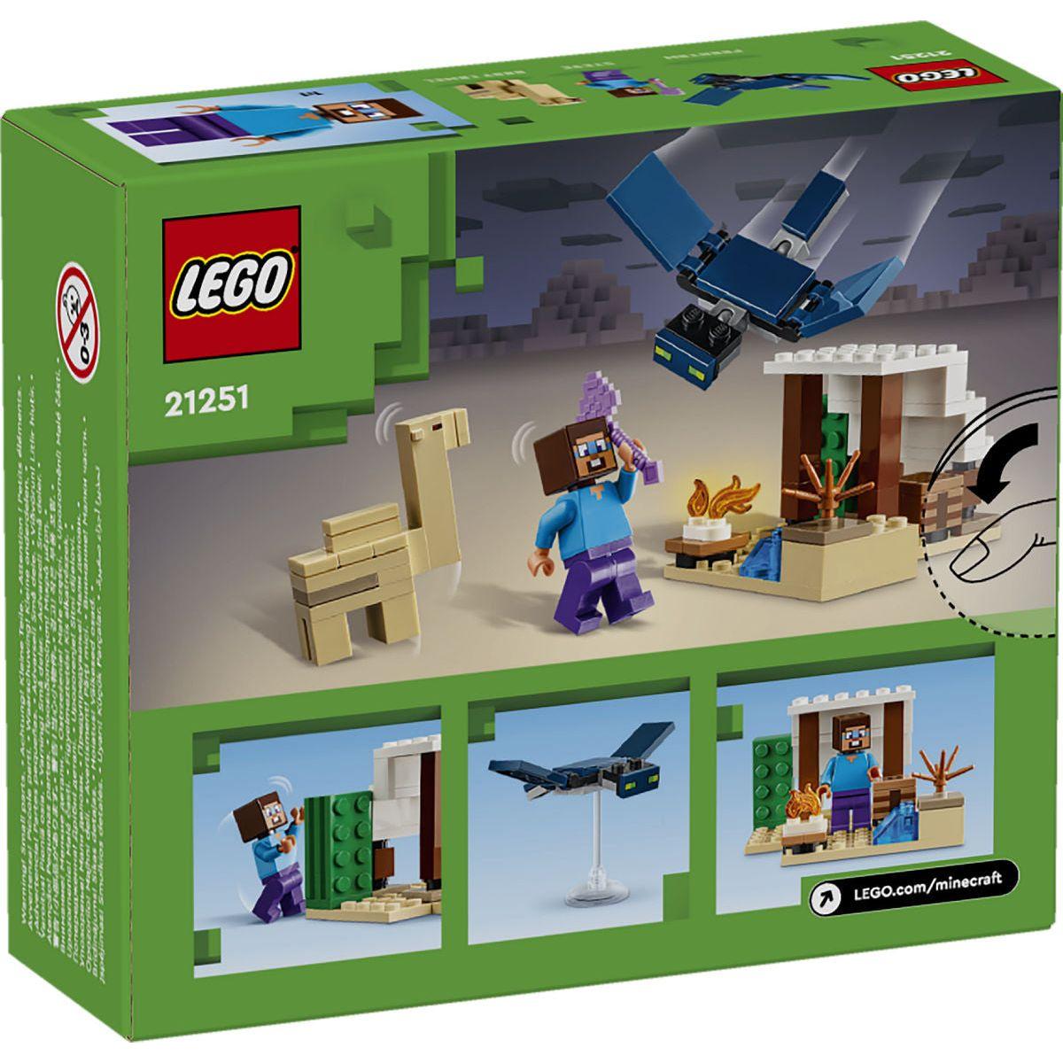 LEGO Minecraft Steve's woestijnexpeditie