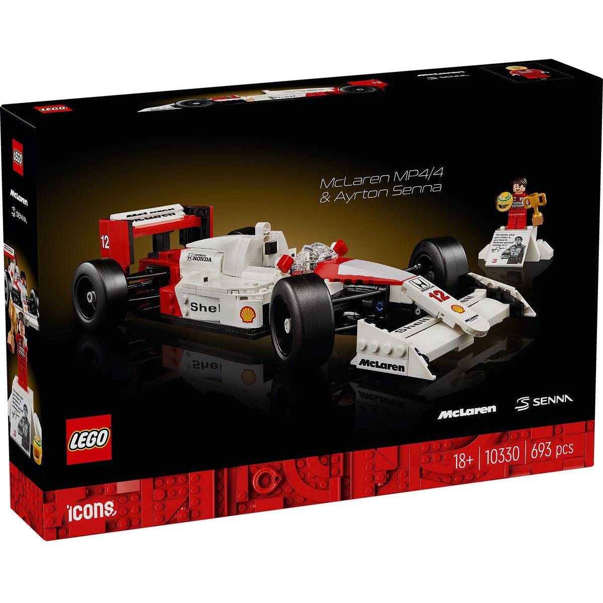 LEGO Icons McLaren MP4/4 en Ayrton Senna