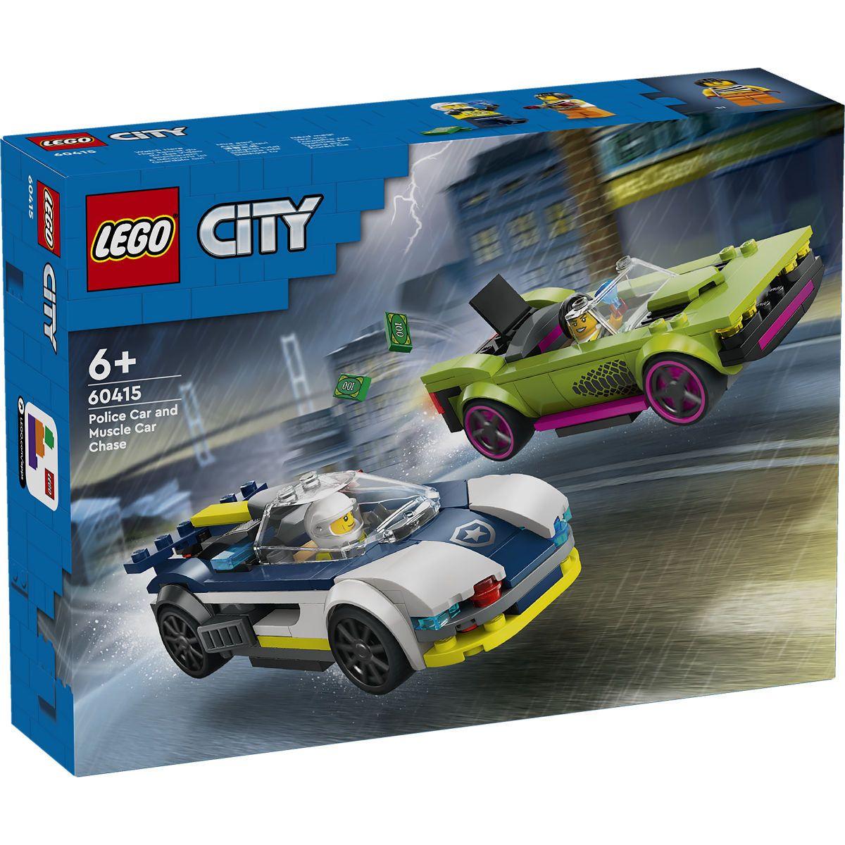 LEGO City Politie Politiewagen en snelle autoachtervolging