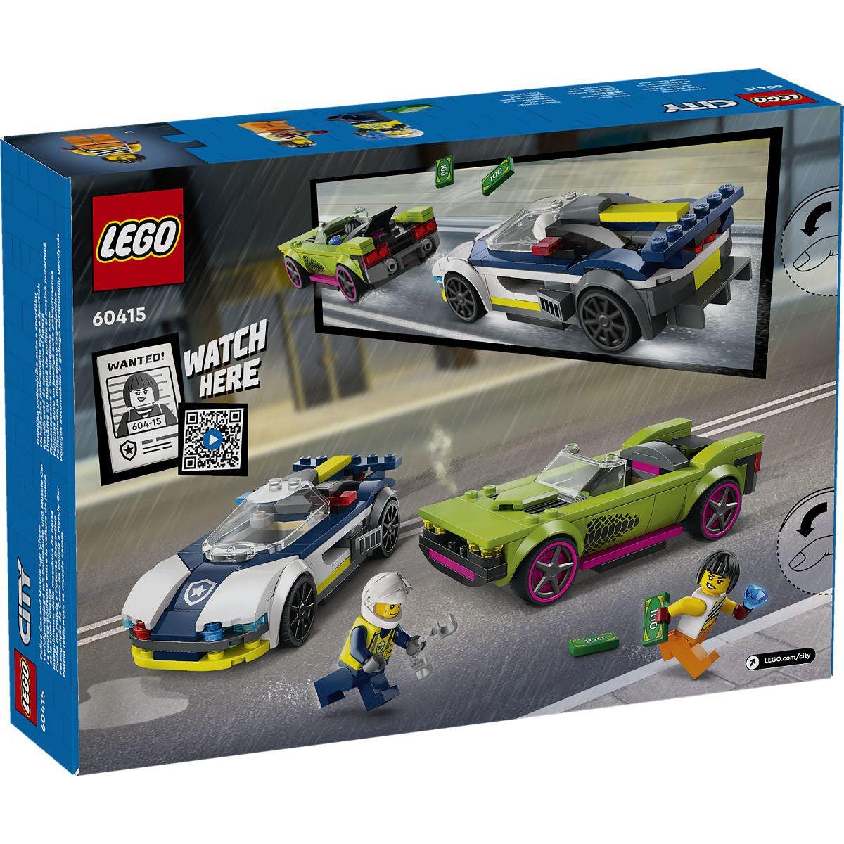 LEGO City Politie Politiewagen en snelle autoachtervolging