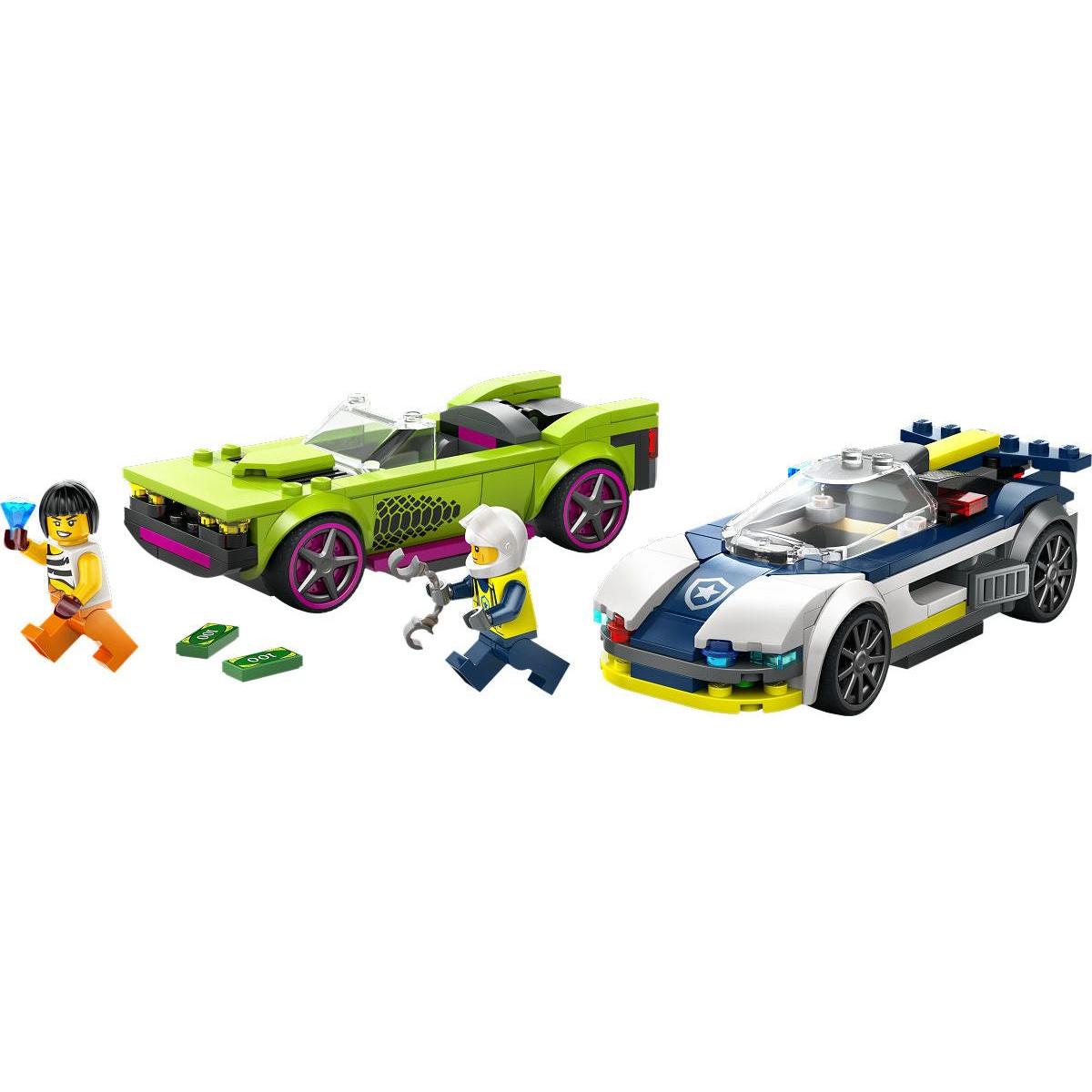 LEGO City Politie Politiewagen en snelle autoachtervolging