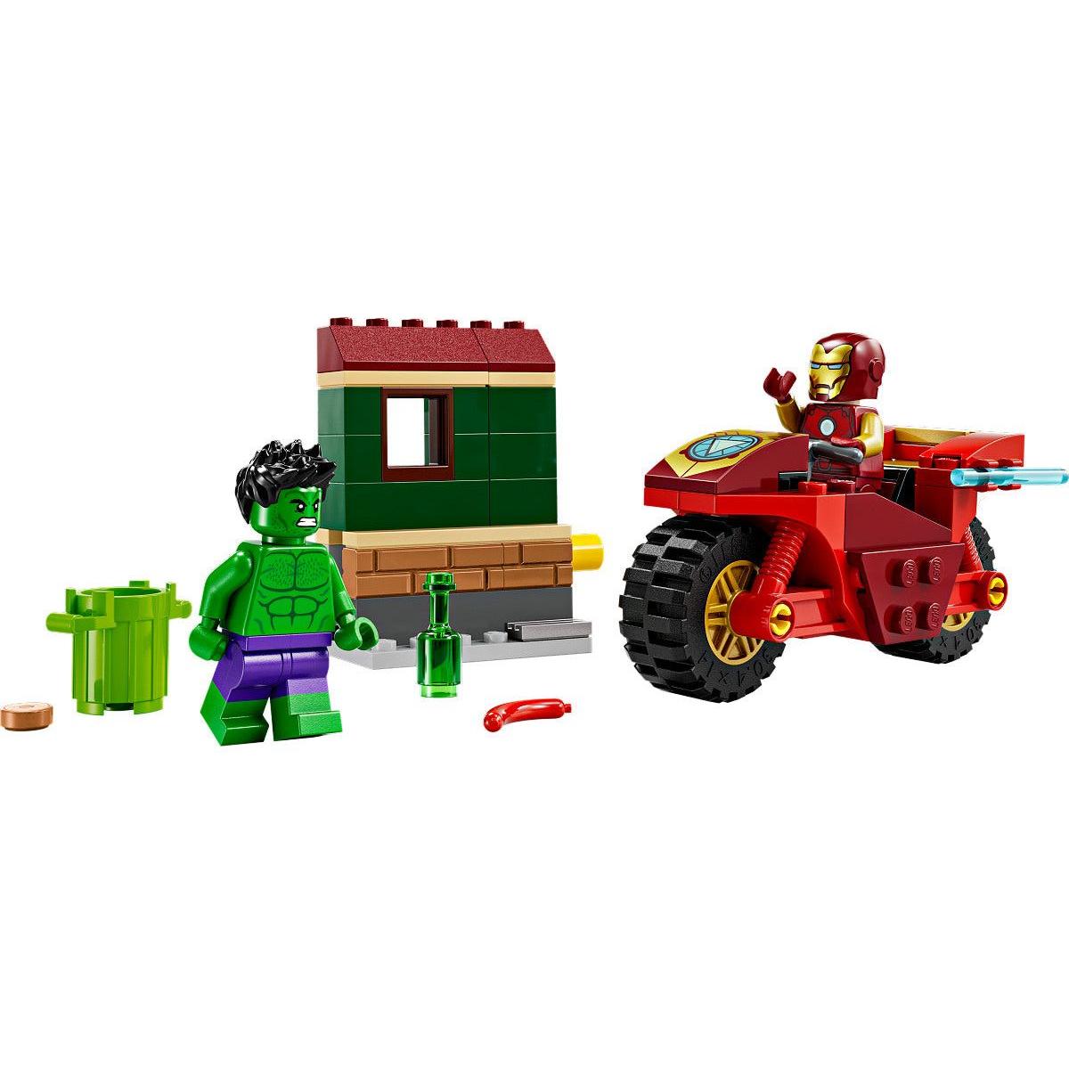LEGO Super Heroes Iron Man met motor en de Hulk