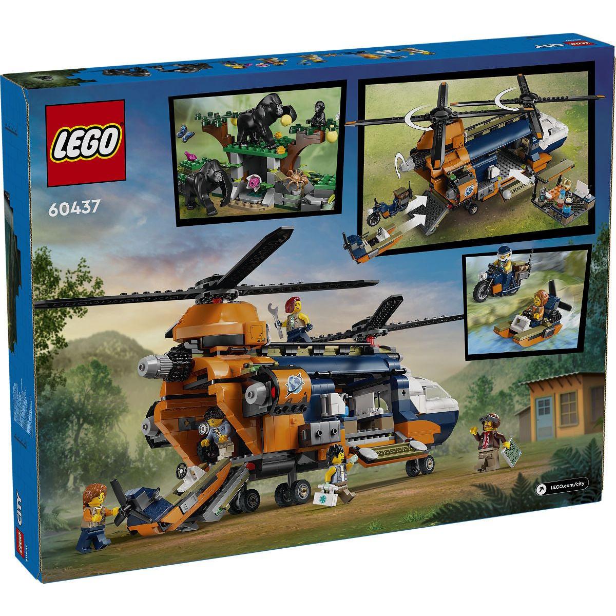 LEGO City Exploration helikopter bij de basis
