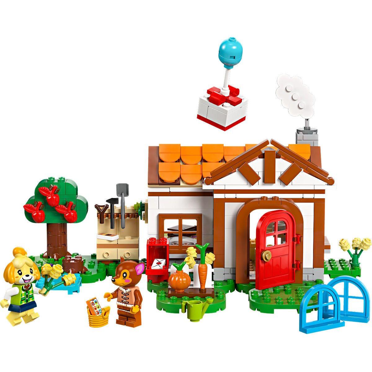 LEGO Animal Crossing Isabelle op visite