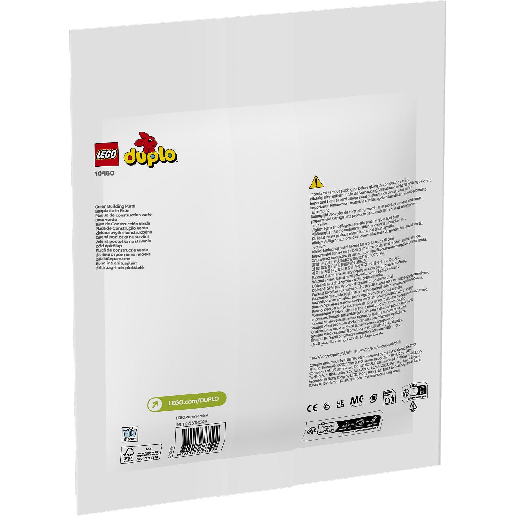 DUPLO Classic Groene bouwplaat
