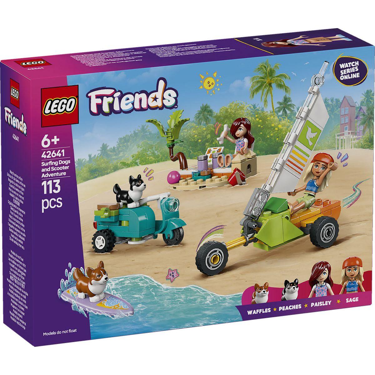 LEGO Friends Surf- en scooterplezier met de honden