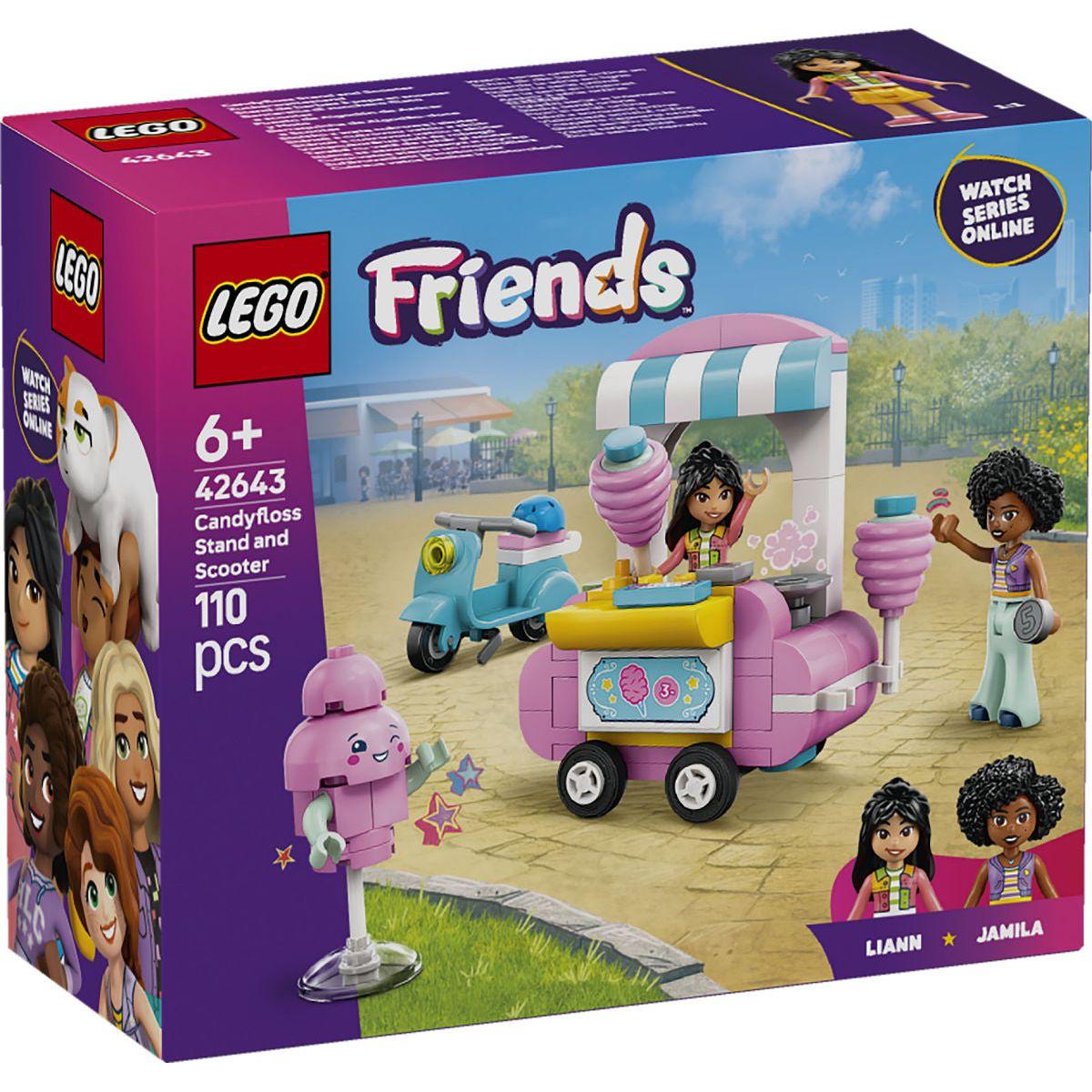 LEGO Friends Suikerspinkraam en scooter