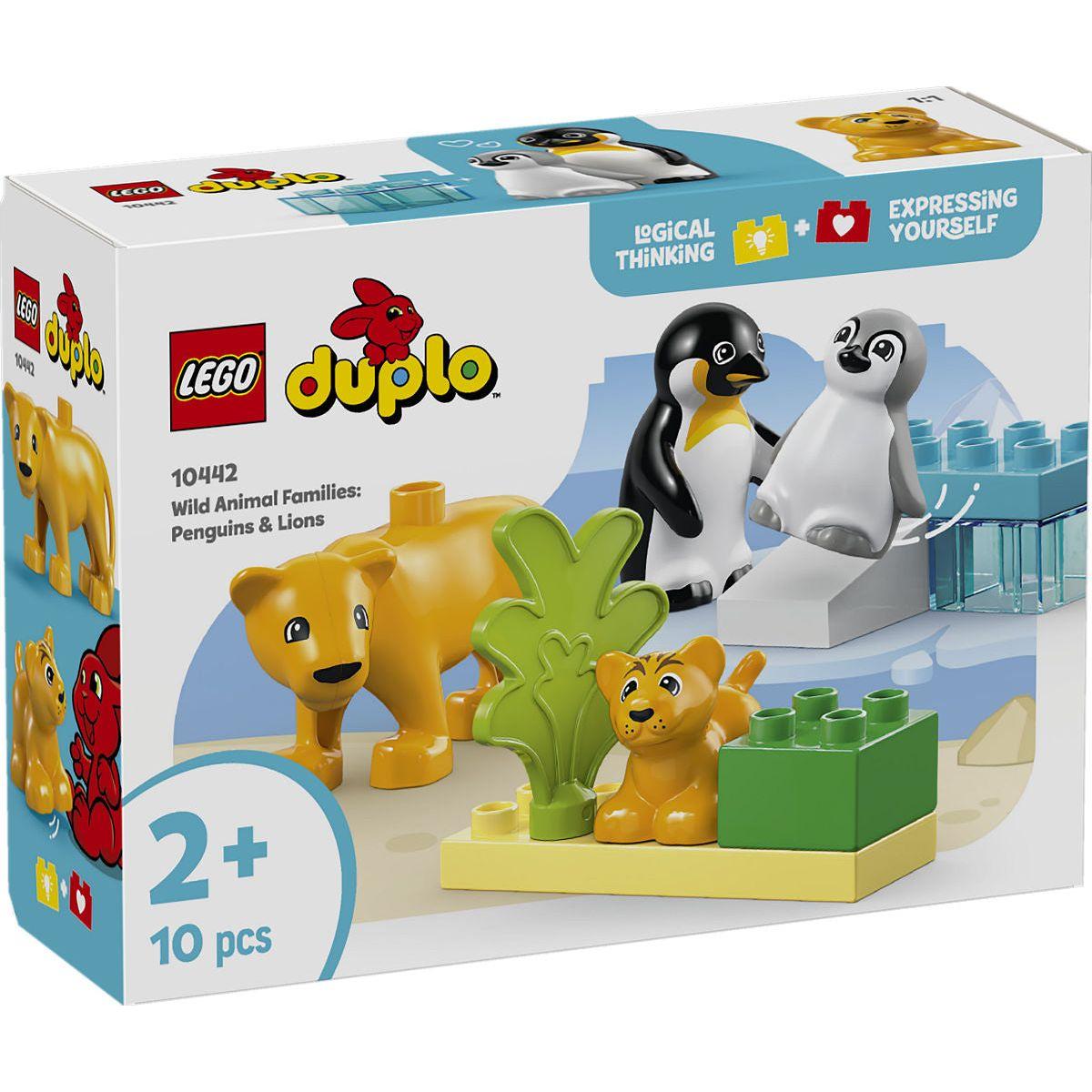 DUPLO Stad Families van wilde dieren: pinguïns en leeuwen