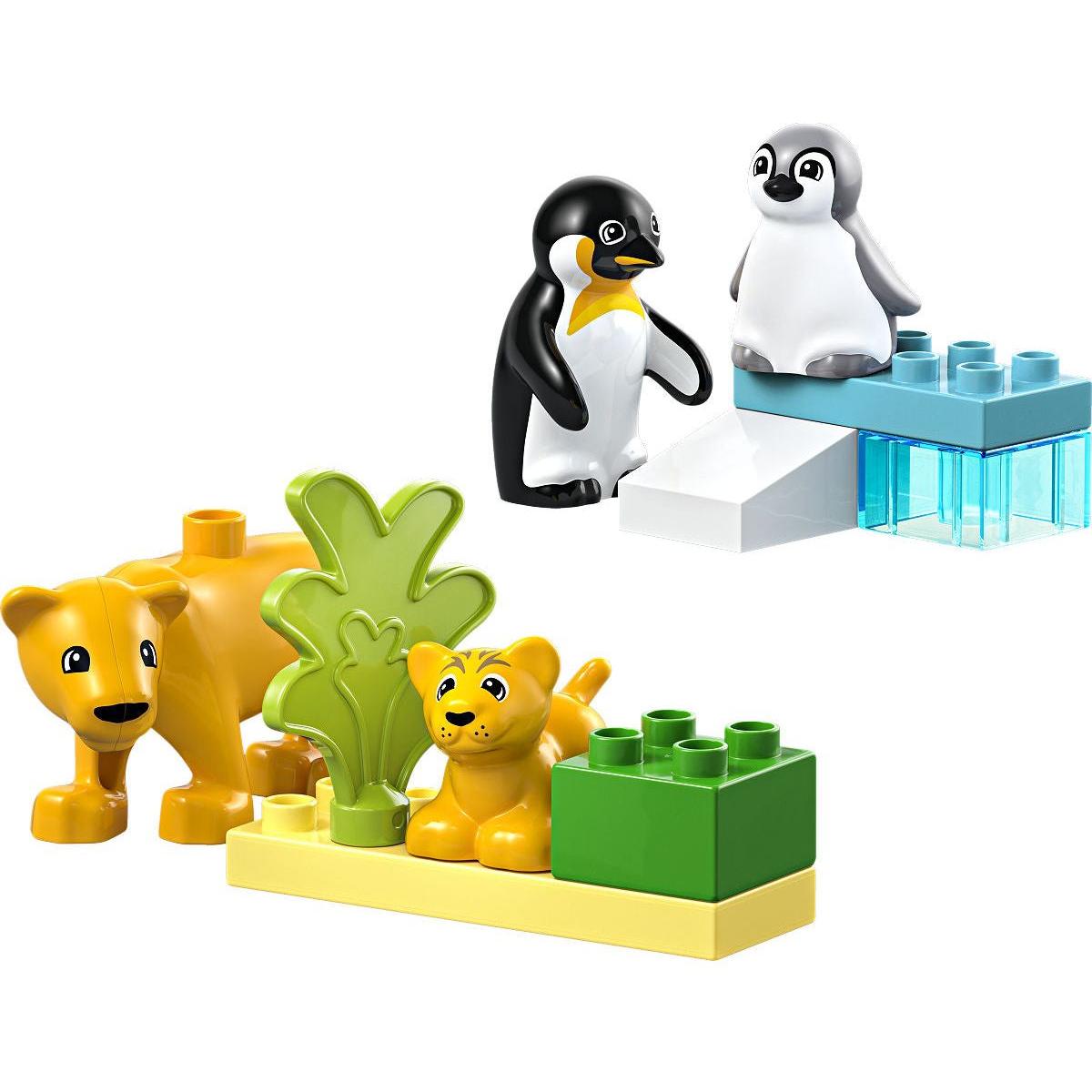 DUPLO Stad Families van wilde dieren: pinguïns en leeuwen