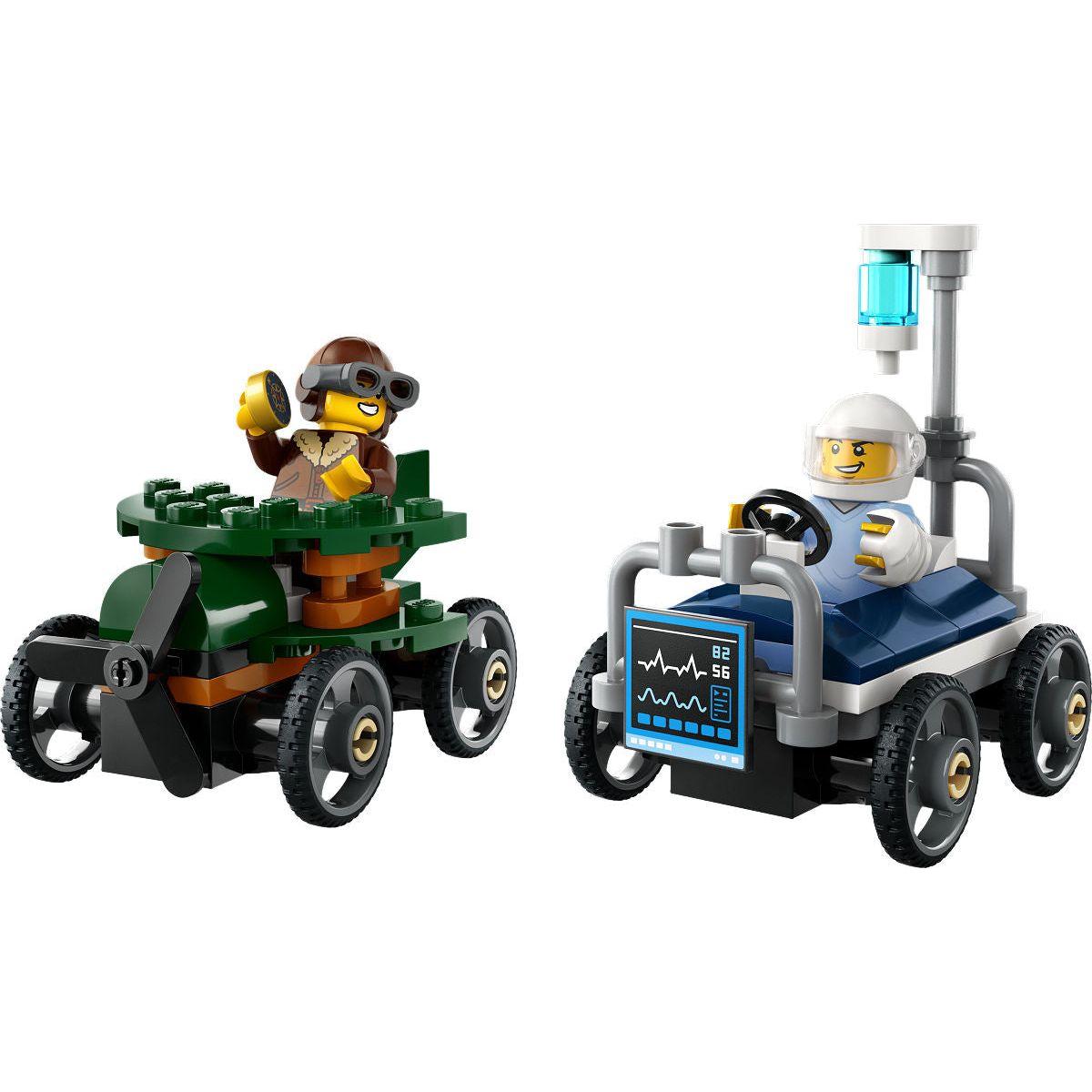 LEGO City Voertuigen Racepakket: vliegtuig vs. ziekenhuisbed