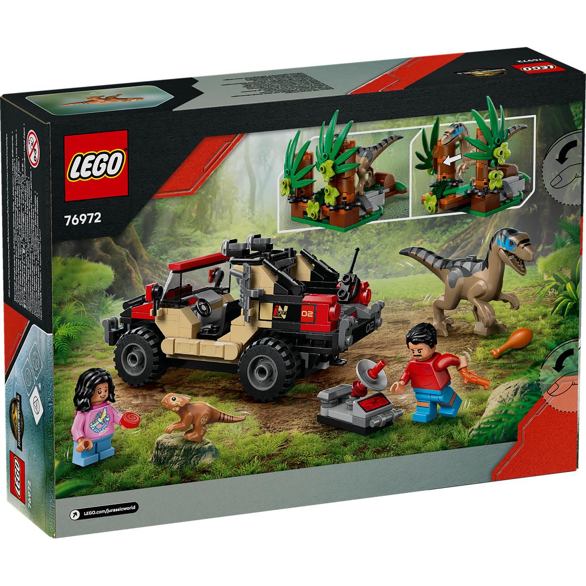 LEGO Jurassic World Offroad raptorontsnapping