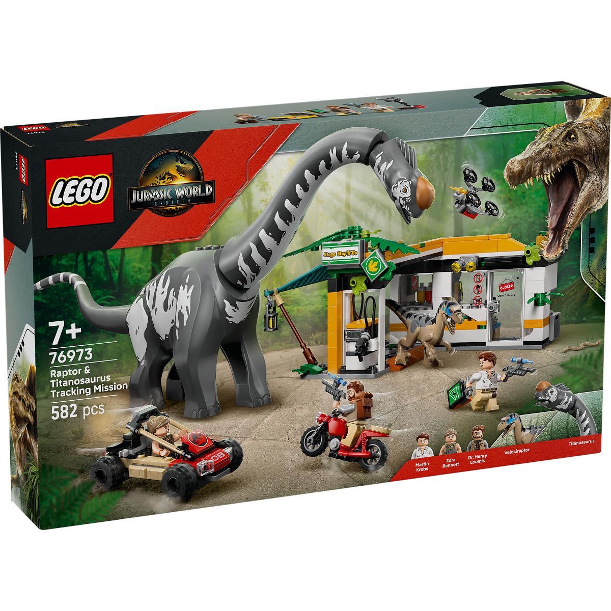 LEGO Jurassic World Raptor en Titanosaurus opsporingsmissie