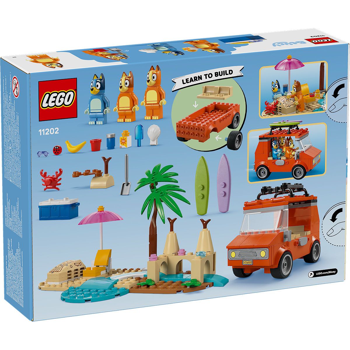 LEGO Bluey's autorit naar het strand